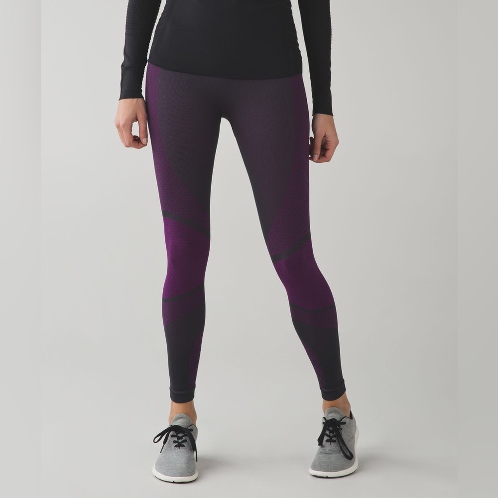 Lululemon About That Base Tight Black / Tender Violet
